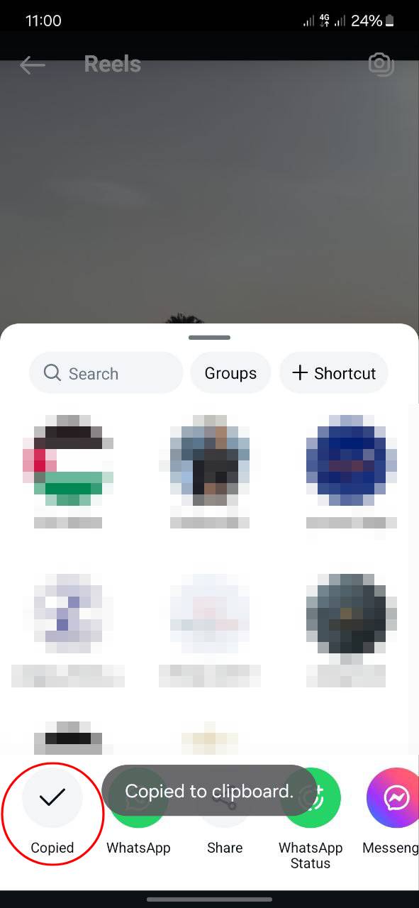 Copy Link option